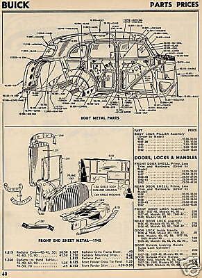 1937 buick sheet metal|1936 Buick parts catalog.